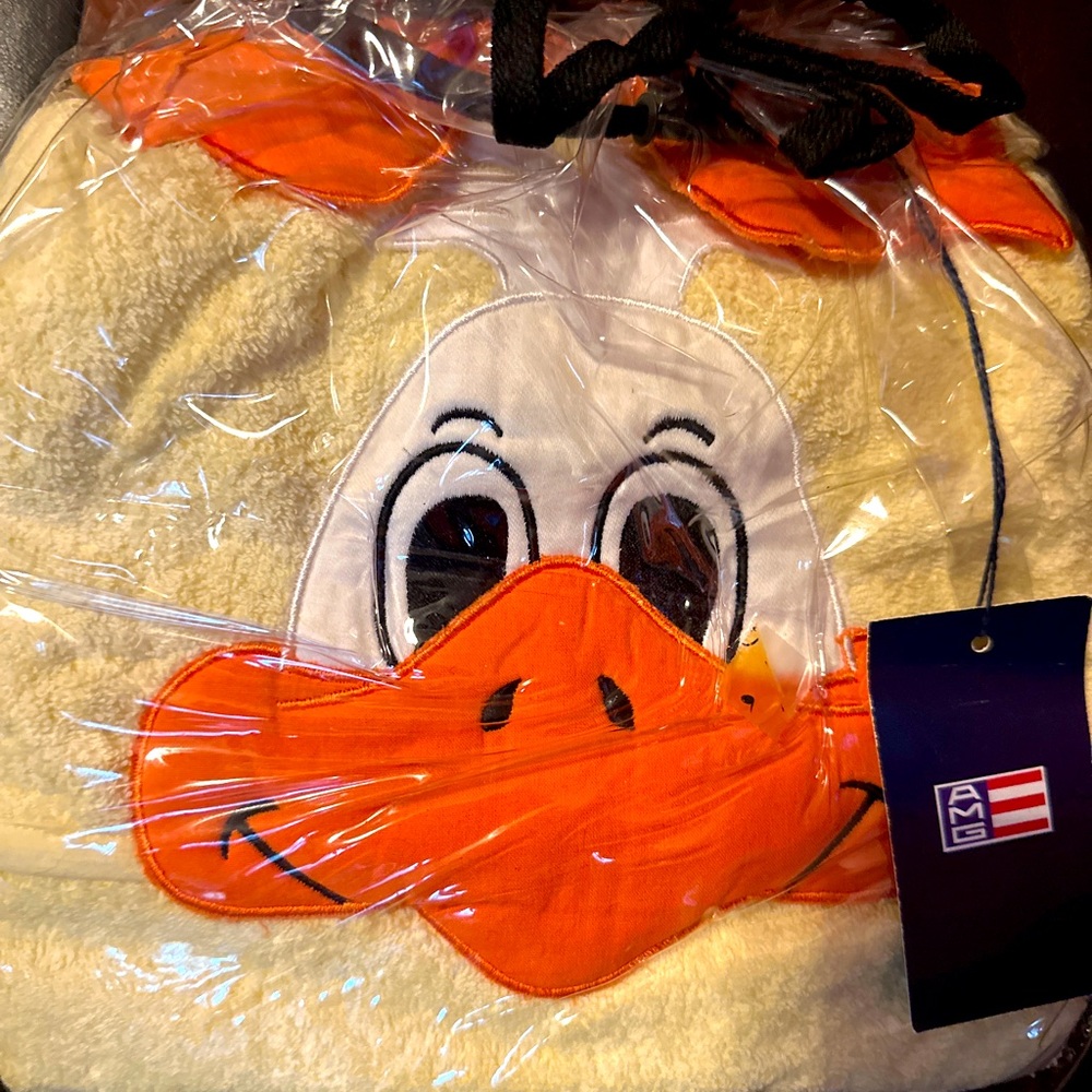 Toddler duckie towel.